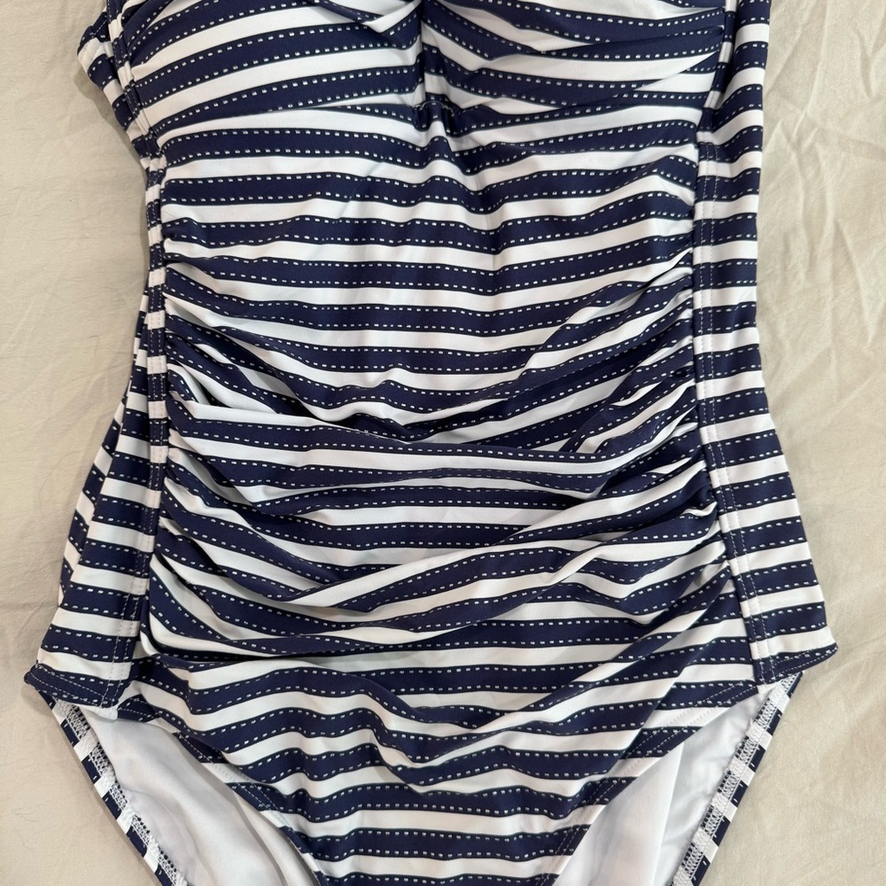 Nip Tuck  Joanne Twist‎ Striped One Piece Swimsuit - Picture 3 of 14
